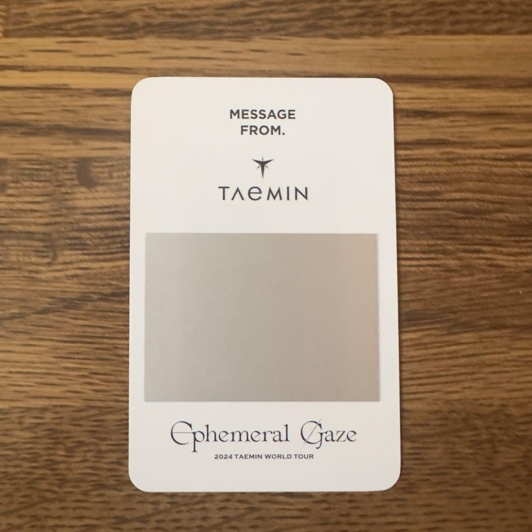 Amazon.co.jp: テミン Ephemeral Gaze グッズ購入特典 福岡限定 トレカ